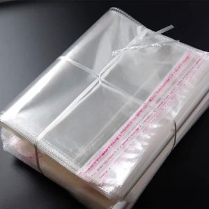 LZD  Width 18cm Slender Transparent Bag  OPP Bag Self-Adhesive Sticker Closure Bags   Ho Slippers Towel Insole Packing Bag