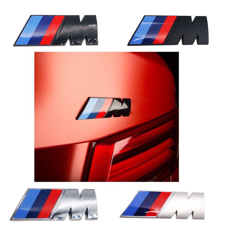 1PC M Series Metal Logo Sticker Emblem Badge Chrom for BMW E46 E39 E38 ...