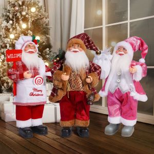 Santa Claus doll Ornament Christmas dolls Standing Santa Claus dolls