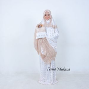 Mukena dewasa silk milo renda premium telekung jumbo