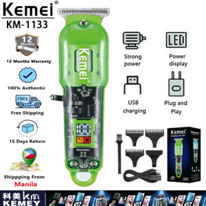 Kemei KM-1133 Rechargeable Hair Clipper For Hair Cut Barber Shop Fade Professional Hair Clippers Razor Cordless Trimmer