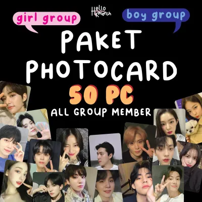 [50 PC] PAKET PHOTOCARD KPOP GRUP CUSTOM BTS NCT ENHYPEN BLACKPINK BISA UNTUK SEMUA GRUP