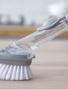 Multifunctional Cleaning Brush Automatic Soap Dispensing Kitchen Brush Dish washing Refill Long Handle Pot 洗碗刷锅海绵自动加液清洁刷