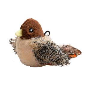 Realistic Bird Sound Plush Toy For Cats With Automatic Chirping And Vibrating Sensor To Stimulate Cats Hunting Instincts