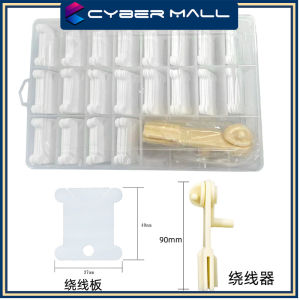 24 Box Cross Stitch Sewing Storage Case Stitch Box Winder Manual Yarn Winder