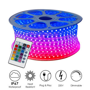 LedlightsMNL 5050 LED Rope Light IP67 RGB Remote Control Waterproof For Outdoor Light Decor