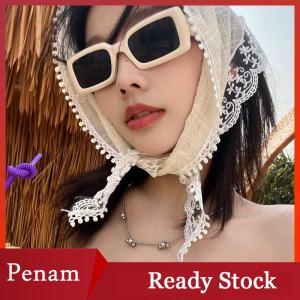[PAM] Hàn Quốc Ins ren tóc khăn phụ nữ tam giác tóc ban nhạc dây đeo tóc Túi Khăn trùm đầu mũ du lịch ảnh khăn tay Headband phụ kiện