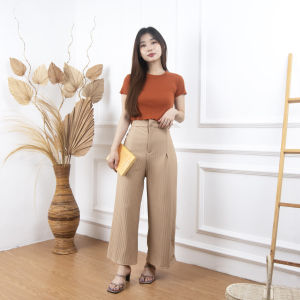 AQILA - Jafa Pants / Celana Kulot Knit Rib Panjang / Knit Pants