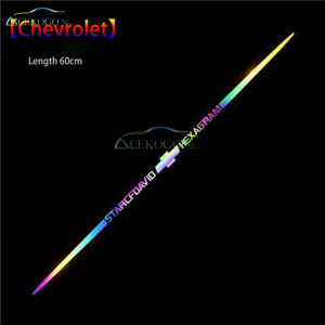 ACEGOGO สติกเกอร์ติดรถยนต์1ชิ้นเลเซอร์สีสติ๊กเกอร์ตกแต่งสะท้อนแสงกันน้ำอุปกรณ์เสริมสำหรับเชฟโรเลตสปาร์คแล่นเรือโซนิค Trailblazer Aveo Capita Camaro Colorado Cruze Optra