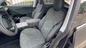 Ice Silk Linen Car Seat Cushion For Tesla Model Y Juniper Modely 2025 2026 Mats Breathable All Season Pad Protector Accessories