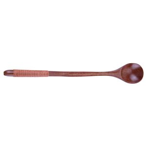 CHENJIE Chinese Style Dessert Kitchen Flatware Tableware Long Handle Spoons Wooden Spoon Coffee Spoon Soup Spoon