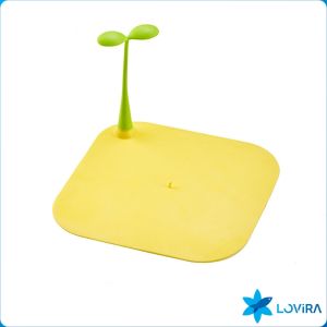 LoviRa Thick Silicone Floor Drain Deodorant Cover Bathroom Deodorant Insect-Proof Bean Sprouts Shape