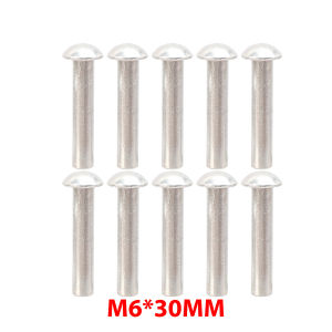 50Pcs Solid Aluminum Rivet Semi Dome Round Head Percussion Punch Self-plugging Rivet Rod Screws Board Wall Fasteners Hardware