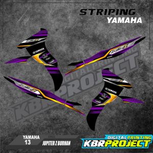 ( COD ) JUPITER Z BURHAN STICKER STRIPING MOTOR YAMAHA JUPITER Z BURHAN IP.13 VARIASI RACING