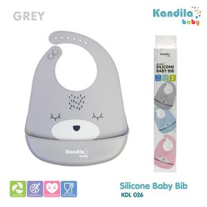 KANDILA BABY SILICONE BABY BIB / KDL 026 / CELEMEK SILICONE ANAK BAYI / ALAS MAKAN BAYI
