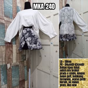 White Series Premium Blouse Moka Shopholic