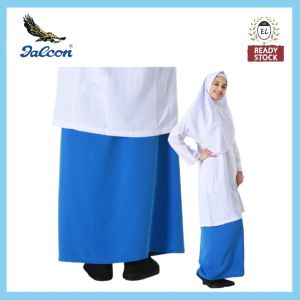 Falcon Kain Sekolah Menengah Susun Koshibo Warna Biru Muda 🔥Ready Stock🔥Secondary School Koshibo Wrinkle Free Dress Light Blue Colour
