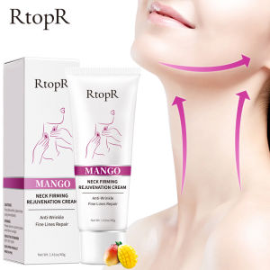 RtopR 2PCS FDA ครีมบํารุงลําคอ ครีมบํารุงผิว Neck Rejuvenation Cream 40 กรัม