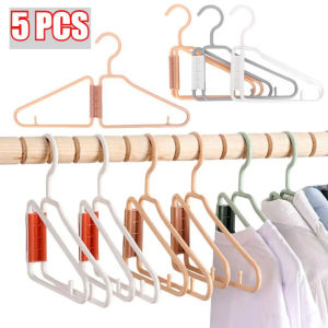 5PCS Foldable Hangers Portable Clothes Drying Rack Plastic Hanger Collapsible Clothes Drying Rack