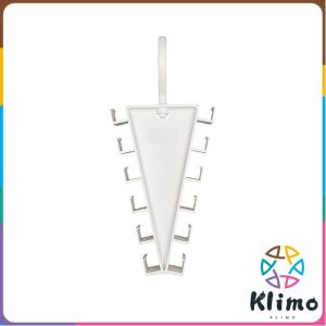 Klimo V-Shaped 12-Hook Clothes Hanger 360° Rotating Hanger Space Saving Clothes Hanger Wardrobe Organizer