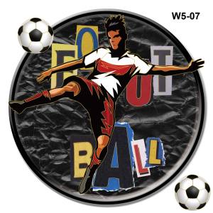 EHOME T291 Childrens room painting basketball football boy room bedside decoration self-adhesive painting wallpaper 25cmx25cm Room Decor Wall Sticker