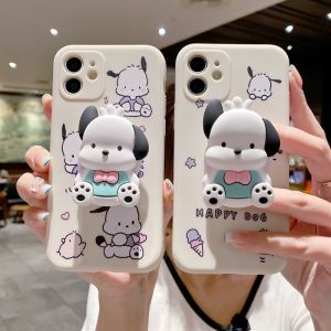 Honor 90 Lite X9 X9b X9A X6 X6A X7B X8 X8b X8A X7a 50 70 Magic 6 5 4 Pro X5 Plus X50 Pochacco Cartoon Stand Holder Soft Phone Case