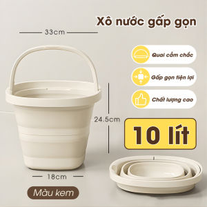 Xô gấp dung tích lớn dùng trong gia đình ký túc xá sinh viên xô di động xô câu cá ngoài trời