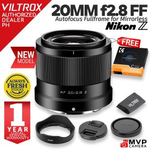 VILTROX 20MM f2.8 Autofocus Wide Prime AF Lens Nikon Z Z-mount Fullframe MVP CAMERA