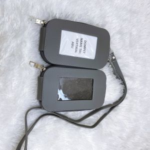 DOMPET KARTU NAME TAG KULIT ID CARD HOLDER KULIT GANTUNGAN NAMA VERTIKAL AR07