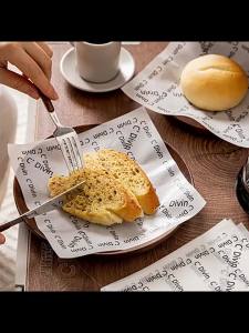 ins Windproof French Oilproof Paper Mat Oil-Resistant Silicone Paper Oil-Absorbing Paper Baking Dessert Burger Cake Wrapping Paper [ Free Shipping ]