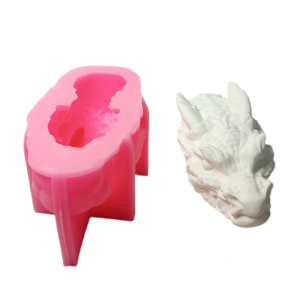 Dragon Head Silicone Molds for Handmade Soap Gypsum Decoration Temperature Resistant Fondant Silicone Mold