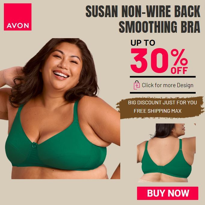 Avon Official Store Susan Non-Wire Back Smoothing Bra for Plus