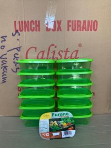 CALISTA FURANO PREMIUM FULL 550 ML SET 6 PCS TEMPAT KOTAK PENYIMPANAN MAKANAN FOOD KONTAINER