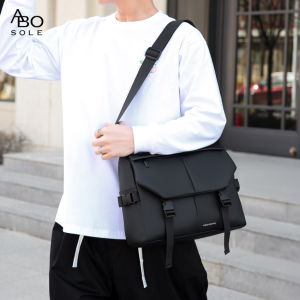 ABOSOLE Men Bags Mens Shoulder Bag Cross Body Bag Leisure Messenger Bag Color Blocking Design Large Capacity Sling Bag Anti Theft Casual Bag Men Fashion Briefcase Waterproof Oxford Fabric for Sport Street Travel Outdoor