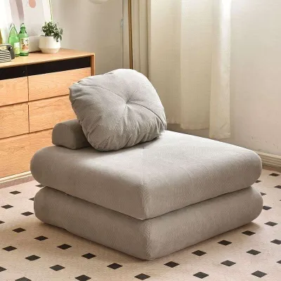 Lazy Sofa Bed Chair Small-Sized Balcony Single Tatami Living Room Fabric Sofa Disassembly And Cleaning