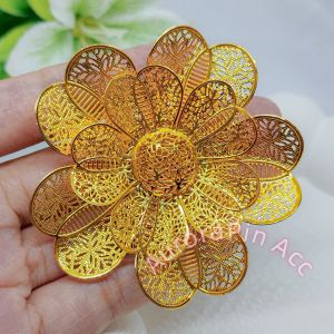 COD Bross Dubai Bunga Model Yang Modis Dan Elegan Bros Berlapis Emas 24k Gold Terbaru Aksesoris