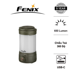 Đèn pin cắm trại FENIX CL26R Pro độ sáng 650 lumen pin 21700 sạc USB-C chiếu tỏa 360 độ USB-C Powerbank