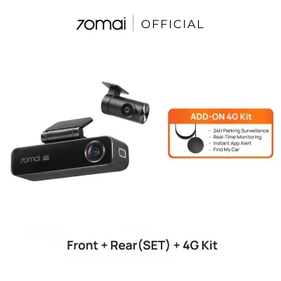 [NEW] 70mai M800 Dashcam 4K Resolution | 4G Connectivity | Dual-Channel Recording | Night Owl Vision | Built-in Storage