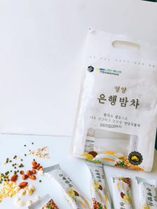 Bột ngũ cốc dinh dưỡng hạnh nhân hạt dẻ Dongil Hàn Quốc cao cấp - Hộp 1100g (50 gói x 22g)