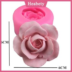 Heabety  3D hoa hồng hình dạng Silicone fondant xà phòng bánh KHUÔN CUPCAKE nướng công cụ