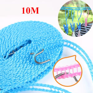 10m Clothes Lines Ropes Outdoor Laundry Rope Portable Travel Windproof Non-Slip Clothes Line