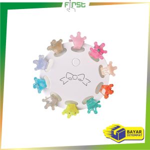 FH-C1117 Set Jepit Rambut Mini Anak Isi 10Pcs Motif Bunga Jepitan Kupu Wanita Aksesoris Rambut Anak