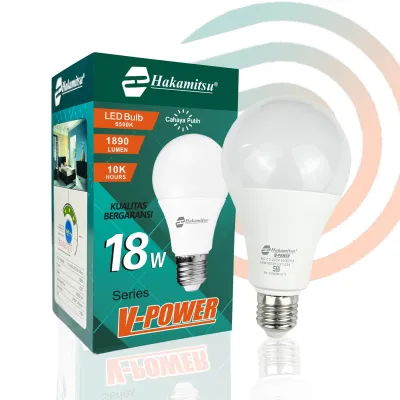 HAKAMITSU - LED ABULB V-POWER 5-21WATT / Bohlam Lampu Terang / Cahaya Putih