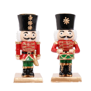 Nutcrackers Soldier Holders Christmas Nutcrackers Figures CandlestickTable Centerpieces Christmas Decorations