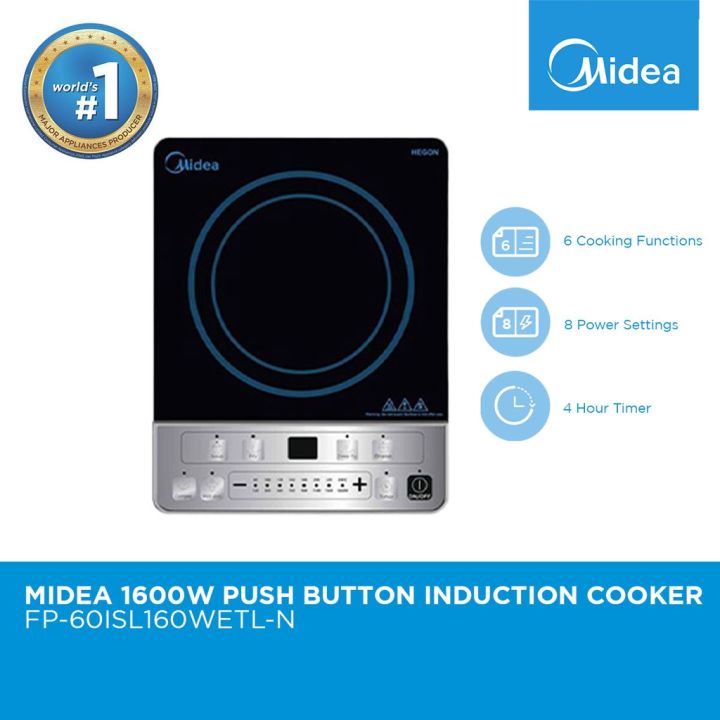 Midea Induction Cooker W with 6 Cooking Fctions. FP6ISLWETLN Lazada PH