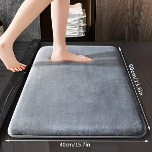 Luxury Memory Foam Bath Mat - Soft Non-Slip Quick-Dry & Absorbent Polyester Rug for Bathroom Floor