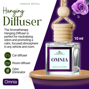 Omnia Scent Hanging Car Diffuser – 10ml Oil-Based Freshener