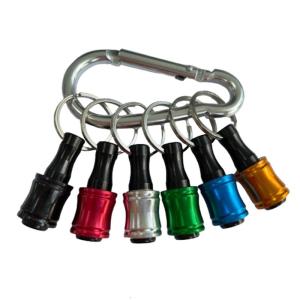 1/4 Inch Hex Shank Keychain Extension Bar Aluminum Alloy Screwdriver Bits Holder Quick-change Sleeve Conversion Rod