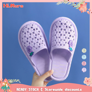 Hi.Mars Women Cute Fruit Pineapple Sandals Flats Comfort Plus Size Korean Style Anti Slip Slipper Indoor