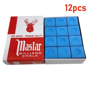 พร้อมส่ง 12/24 ชิ้น ชอล์กฝนหัวคิว สีน้ำเงิน กล่องละ Billiard Chalk